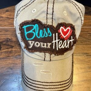 Bless Your Heart distressed ballcap